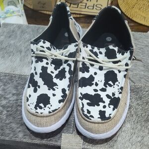 Cow Print Casual Shoes